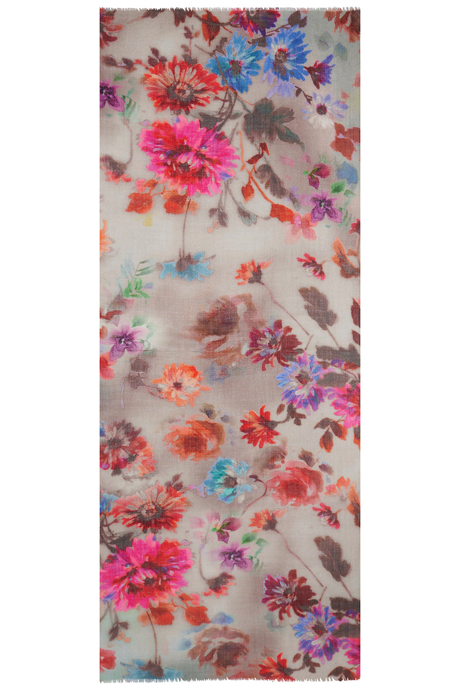 Flower Power Wool & Silk Scarf