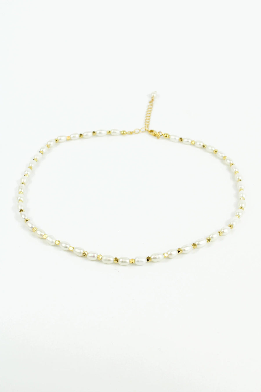 Pearl Gold Beaded Necklace
