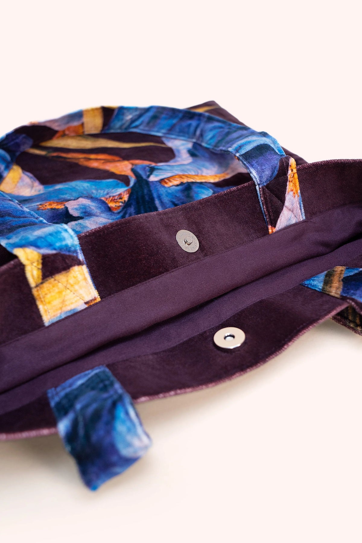 Iris Velvet Tote Bag