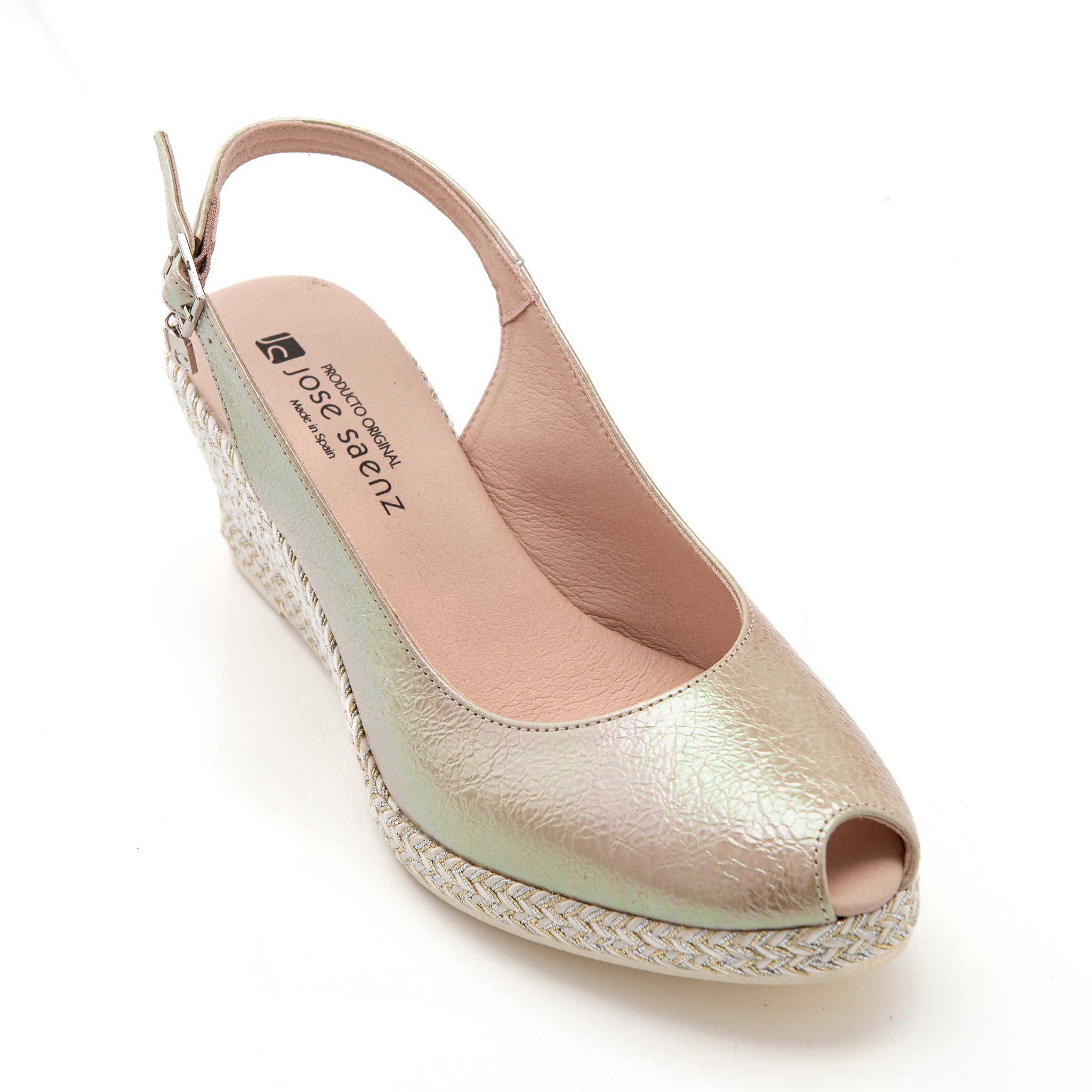 Beige hot sale shoes wedge