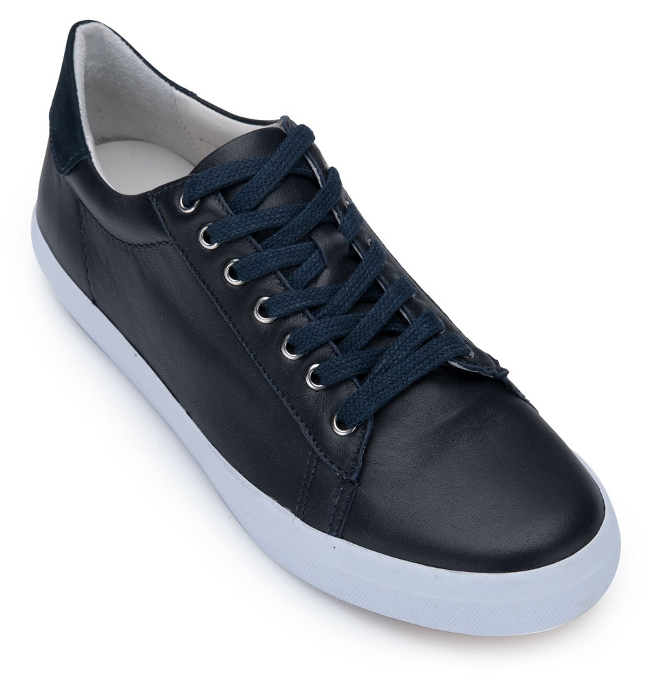 Navy Leather Trainer – Franchetti Bond