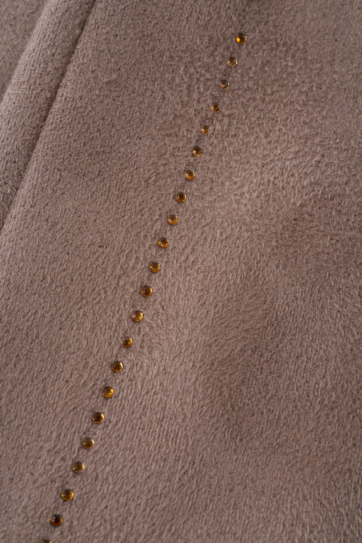 Giotta Mocha Suede and Diamante Glove