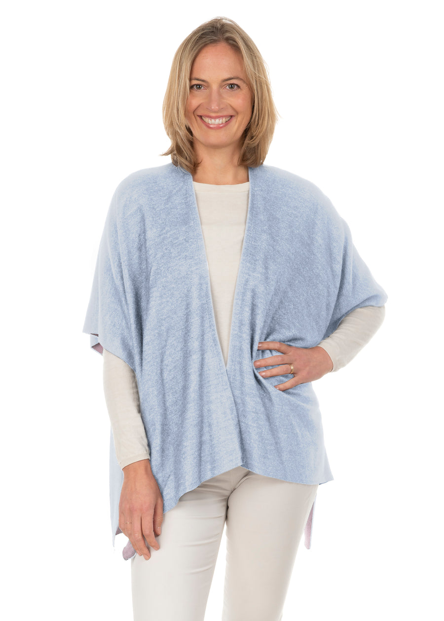 Lidia Two Colour Light Blue & Pink Jacket