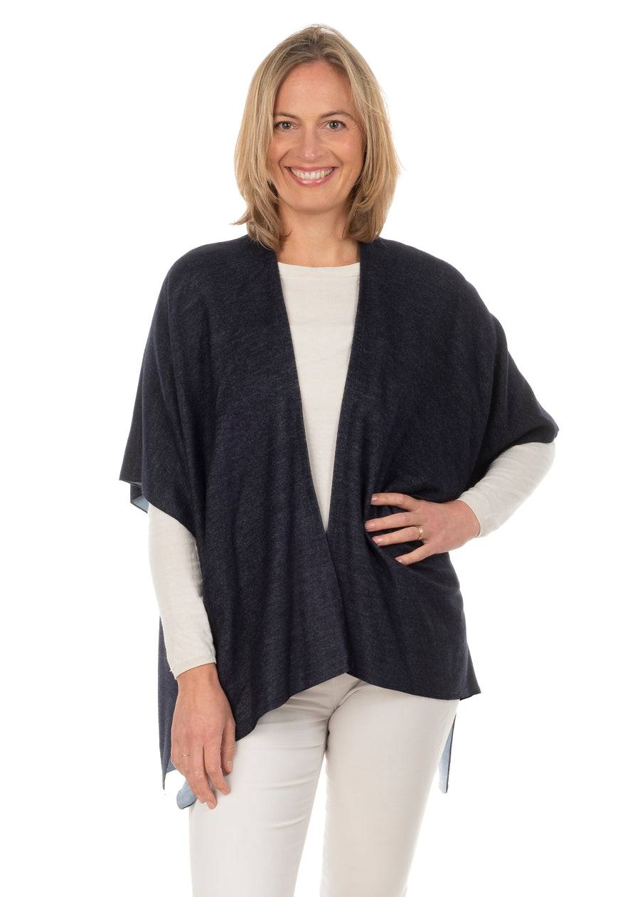 Lidia Two Colour Navy & Denim Jacket