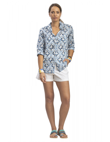 Graphic Blue Print Shirt