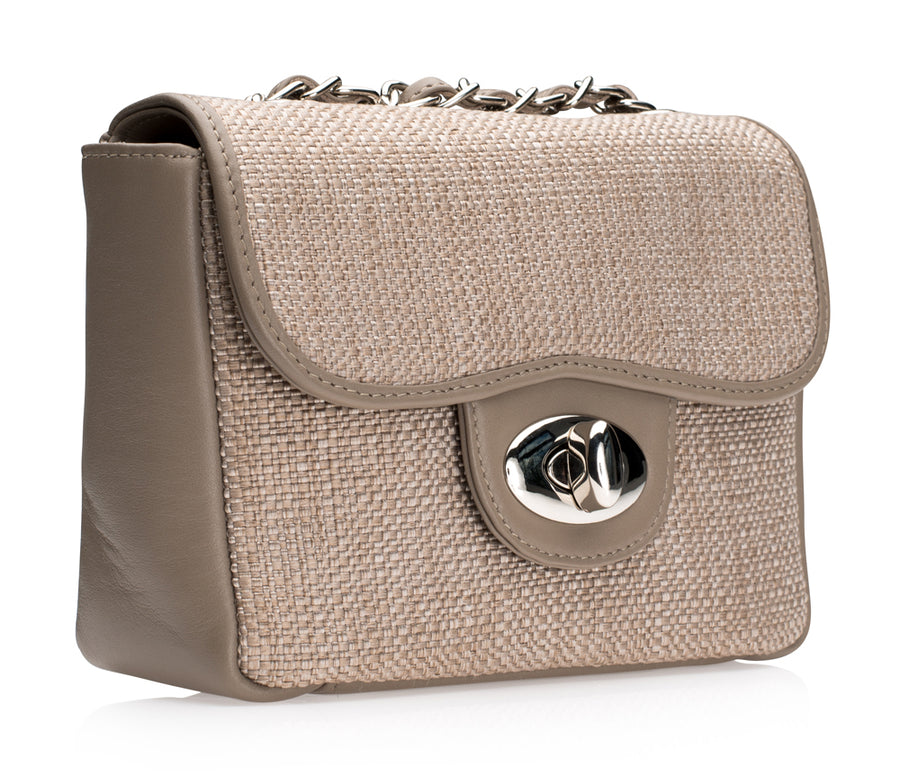 Jemma Linen/Leather Taupe