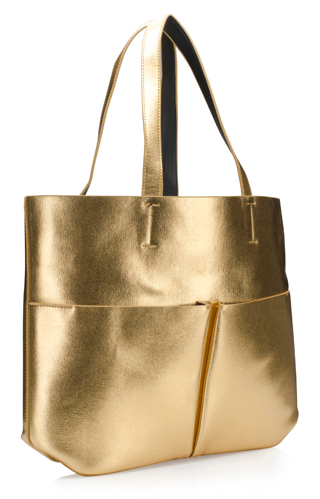Titti Faux Leather Gold