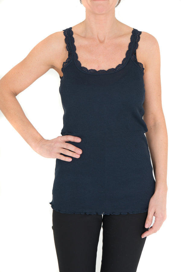 Navy Vest  Top
