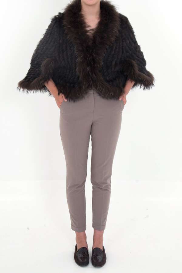 Jacqui Chocolate Brown Fur Jacket